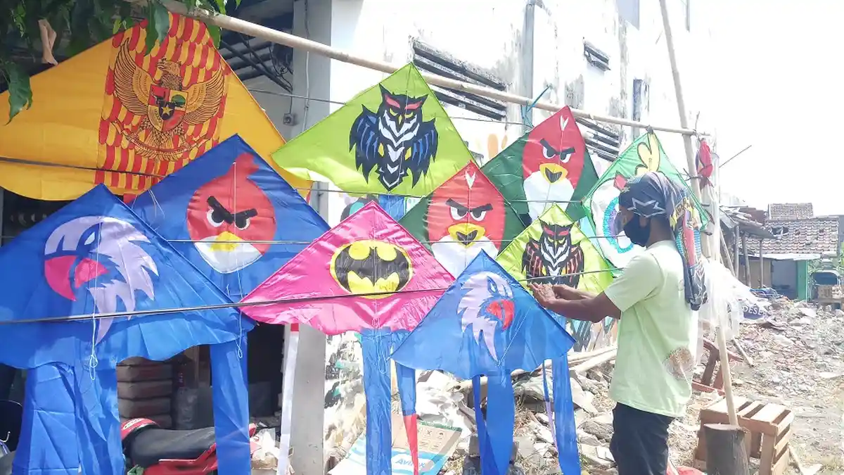 Penjual Layangan di Yogyakarta Mendulang Rupiah Selama Pandemi