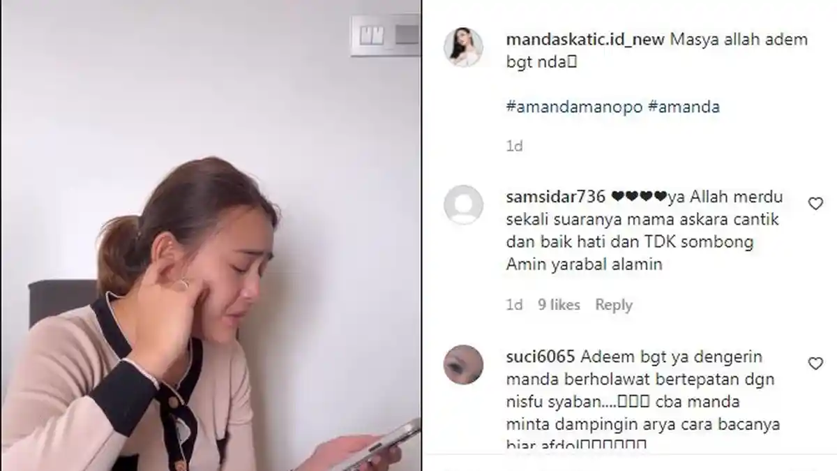 Amanda Manopo Latunkan Sholawat di Luar Ikatan Cinta, Fans Doakan Ini untuk Manda