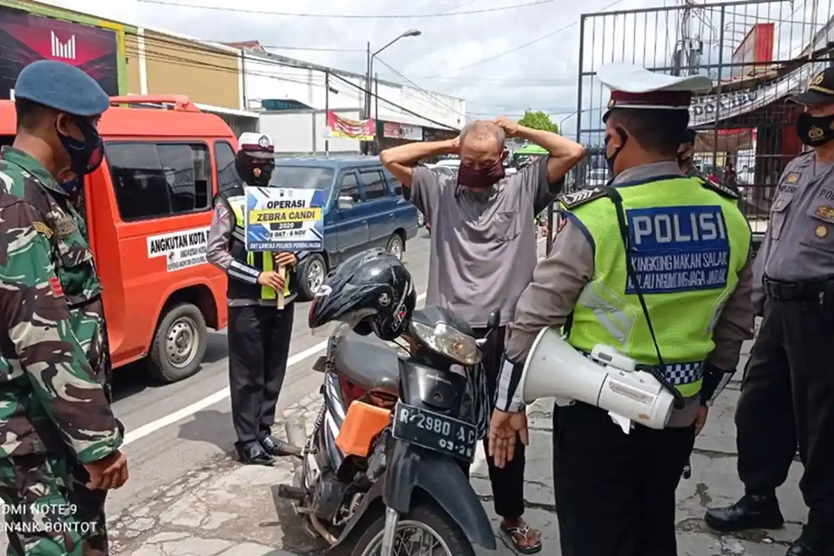 Masih Ada Pengendara Abai Protokol Kesehatan di Purbalingga, Tidak Gunakan Masker