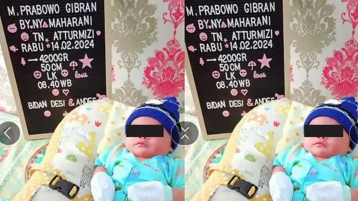 Viral Bayi Lahir di Hari Pemilu 2024 Diberi Nama M Prabowo Gibran : Orangtuanya Pendukung