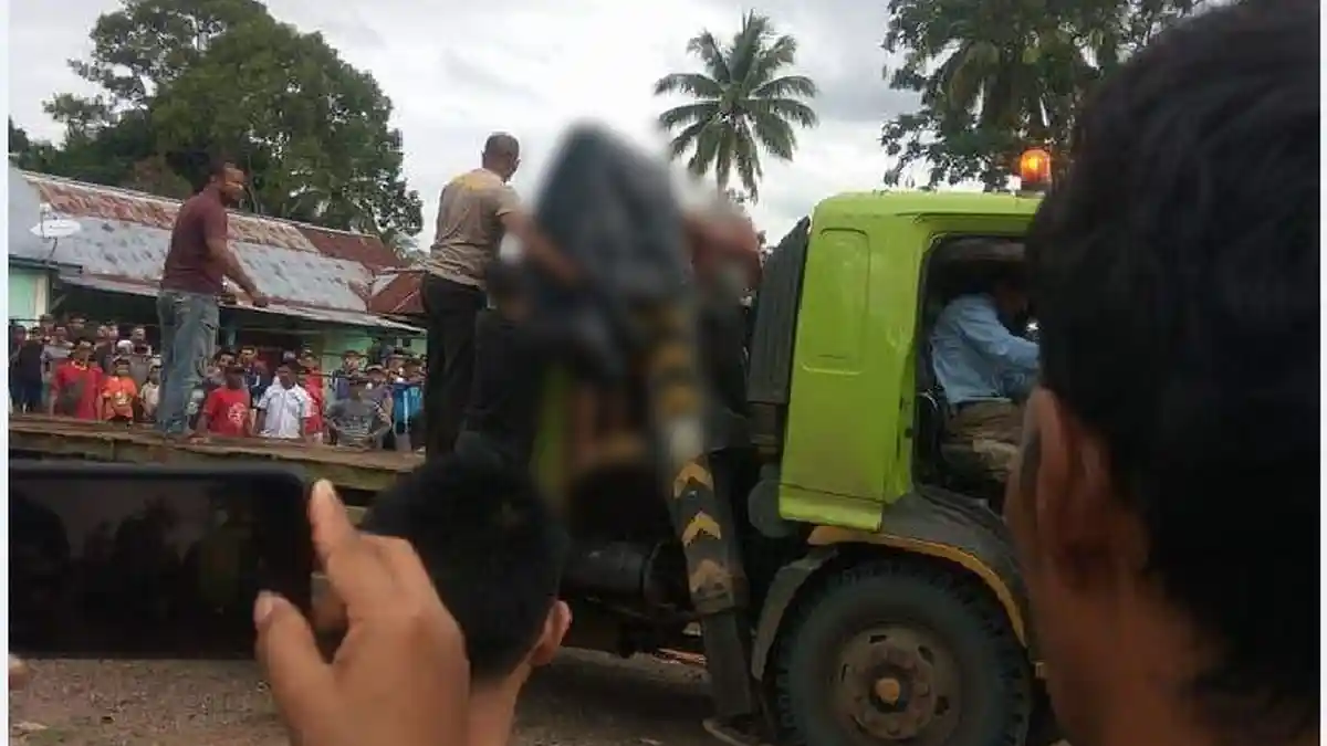 Hendak Menaikan Alat Berat Pemadat Aspal, Awaluddin Warga Kalidoni Tewas Terjepit