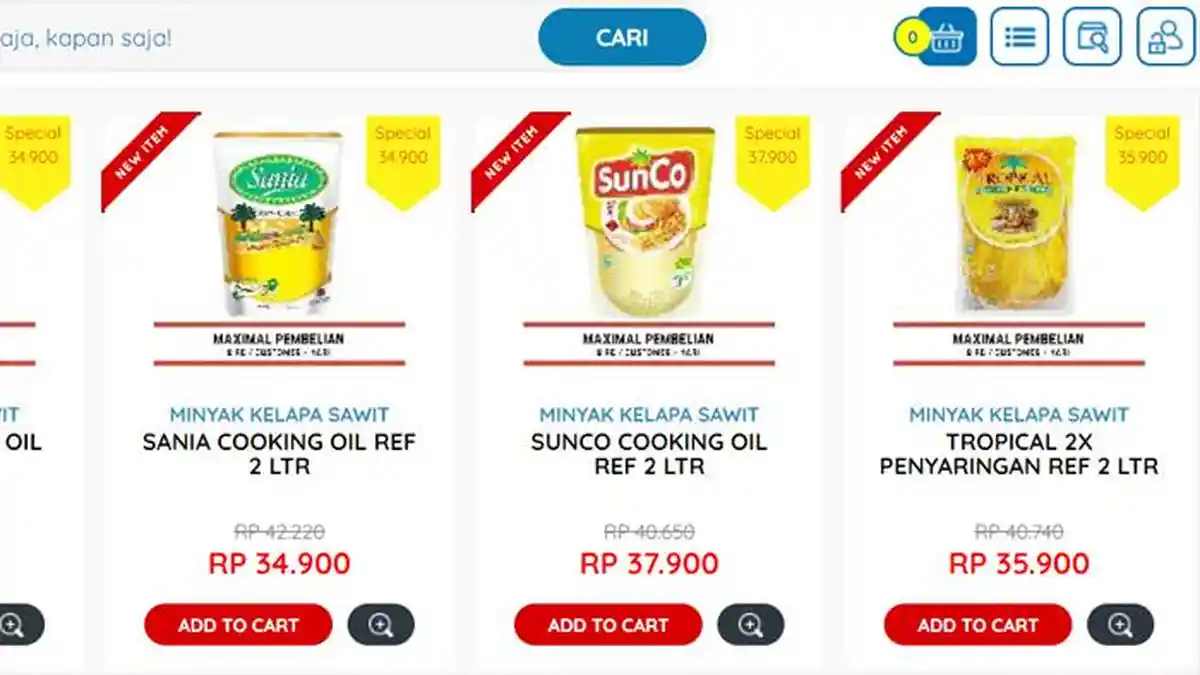 Harga Minyak Goreng di Hypermart Hari Ini Selasa 18 April 2023: Tropical 2L Diskon Jadi Rp 35.900