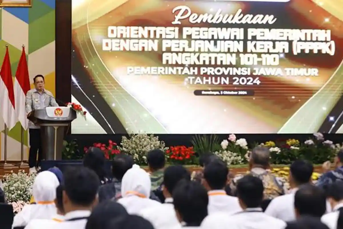 Buka Orientasi PPPK Pemprov Jatim, Pj Gubernur Adhy Karyono Pesankan Implementasi Core Value ASN
