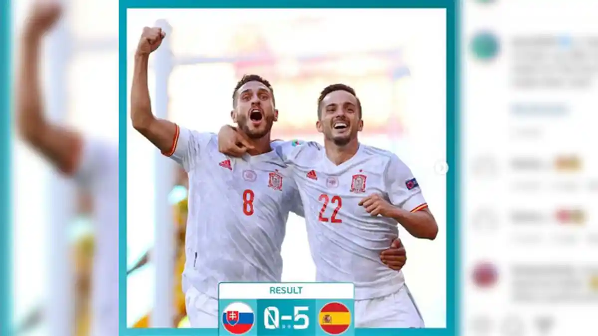 HASIL Akhir Slovakia VS Spanyol, Skor 0-5, Berikut Nama-nama Pencetak Gol, Ada 2 Gol Bunuh Diri
