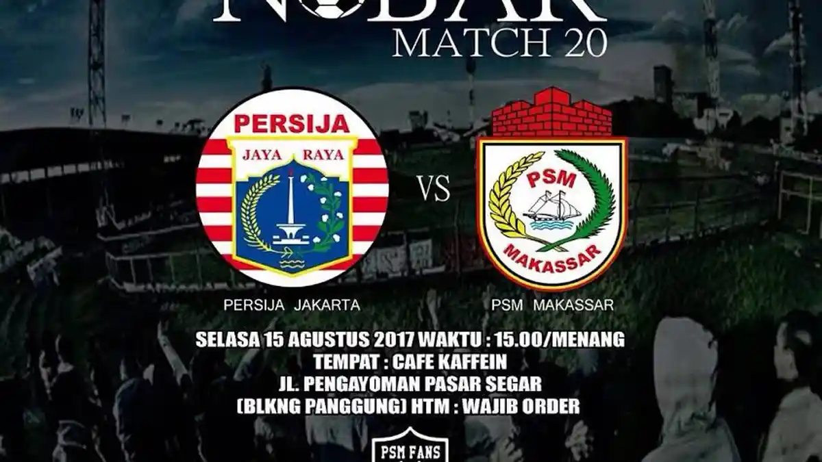Ini Jadwal Pekan ke-31, PSM Ditantang Persija, Persib Tandang ke Markas PSIS