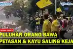 Musda Golkar Sumut Ricuh, Puluhan Orang Saling Serang Pakai Petasan hingga Kayu