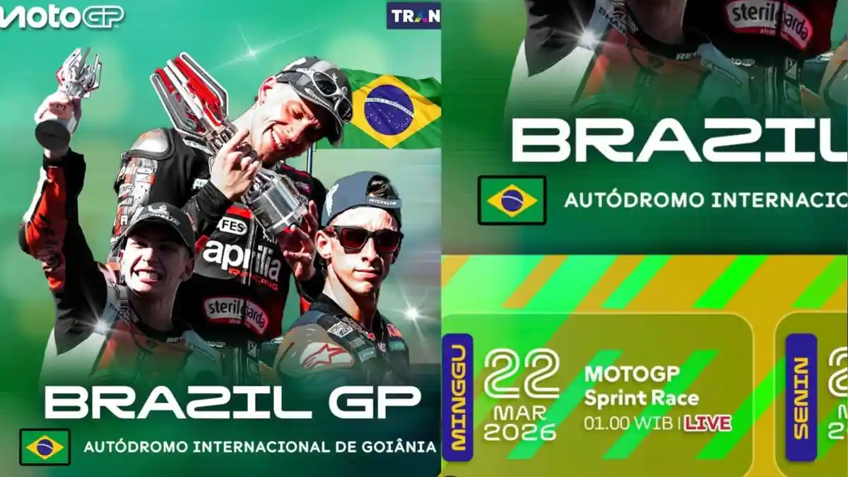 Live Trans7 Live Streaming Sprint Race MotoGP Brasil 2026 Pukul 01.00 ...