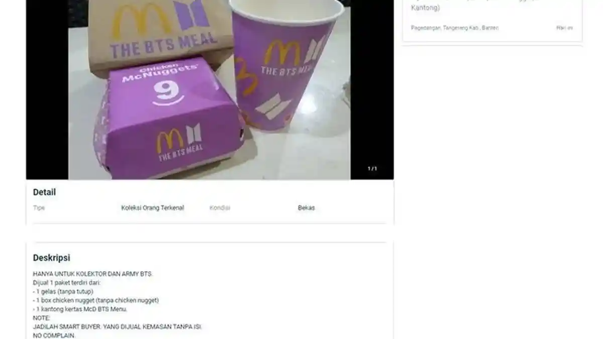 K-Pop BTS Raup Untung Hingga Rp 128 Miliar, Menu Kolaborasi Bikin Ramai Jagat Negeri