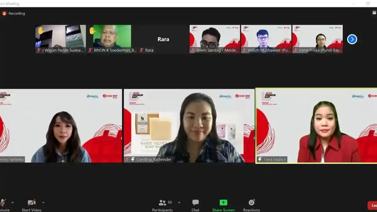 30 UMKM Lolos Ikuti Bootcamp Program #ONPreneurship Bank OCBC NISP dan KG Media 