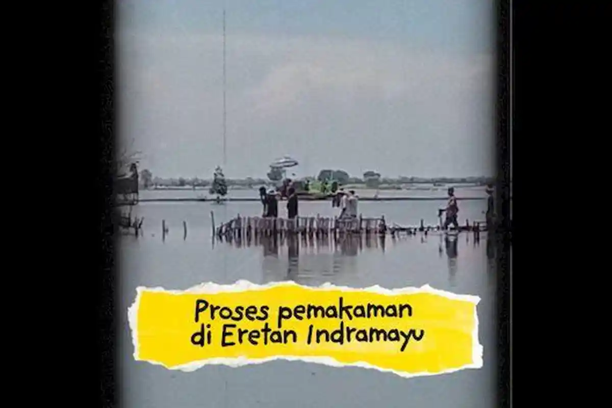 Nestapa Warga di Eretan Indramayu Harus Gotong Jenazah Terjang Banjir Rob yang Tak Kunjung Teratasi