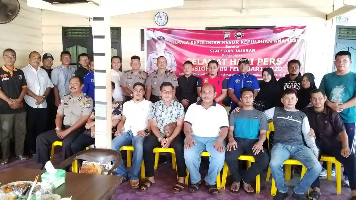 Hari Pers Nasional, Ini Pesan Kapolres Anambas untuk Wartawan saat Basembang Bacarita