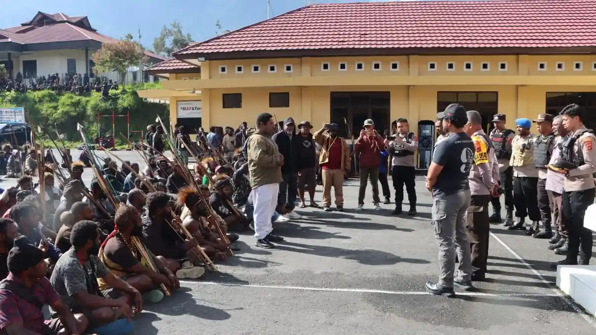 Polisi Tegaskan Konflik di Puncak Jaya Papua Tengah Bukan karena Perebutan Kotak Suara