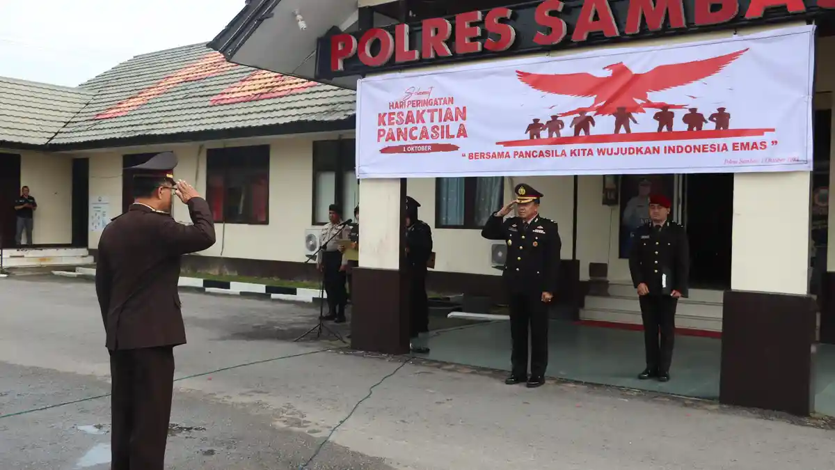 Polres Sambas Gelar Upacara Peringatan Hari Kesaktian Pancasila