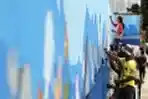 Pembuatan Mural Bertemakan Kehidupan Laut 