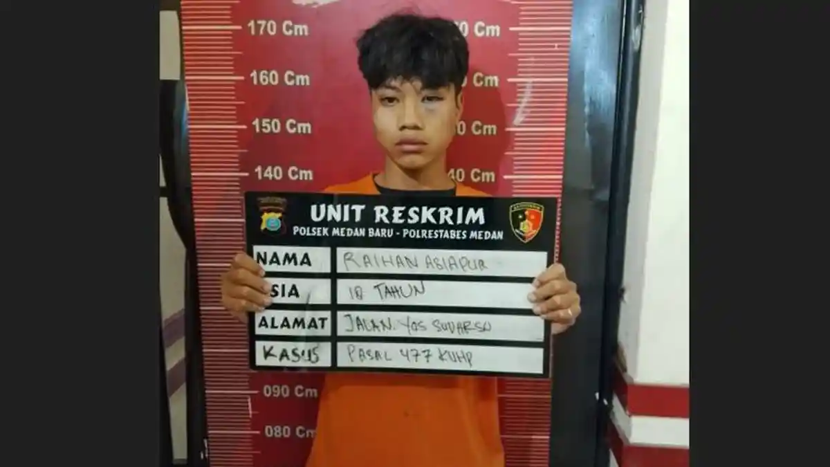 Kabur saat Lihat Polisi, Pemuda 18 Tahun di Medan Ternyata Sudah 4 Kali Beraksi Curi Sepeda Motor