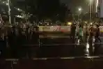 Demo Mahasiswa di Patung Kuda Ricuh 