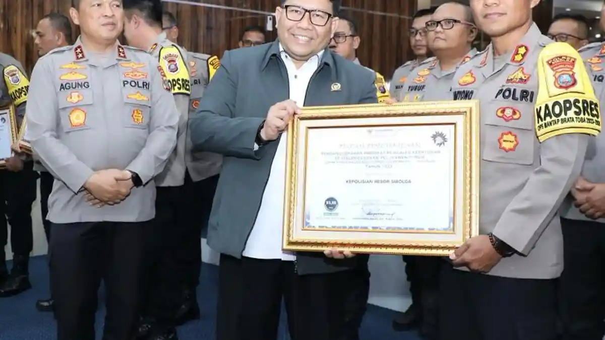 Polres Sibolga Dapat Penilaian Dari Ombudsman RI Zona Hijau, Kualitas Tertinggi