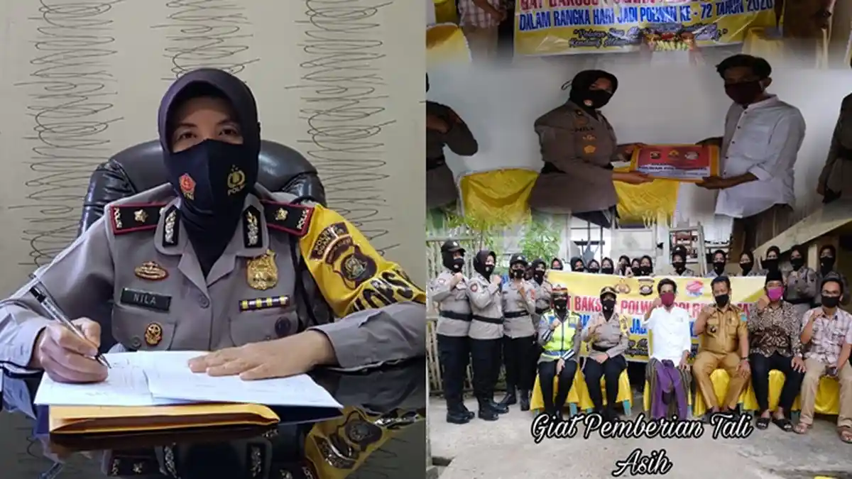 Wakapolres OI Kompol Nila Marlina Pimpin Kegiatan Baksos Anjangsana ke Rumah Wartawan yang Sakit