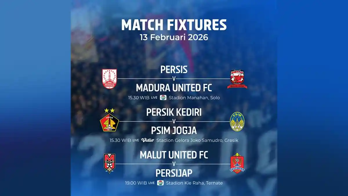 Jadwal Siaran Langsung BRI Super League 2025-2026 Hari Ini Malut United vs Persijap
