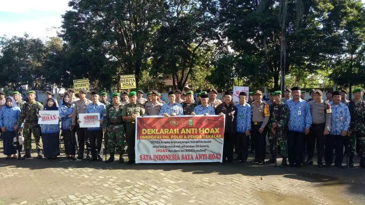 Sambut Pilkada Serentak 2018, Polres Takalar Deklarasi Damai dan Anti Hoax