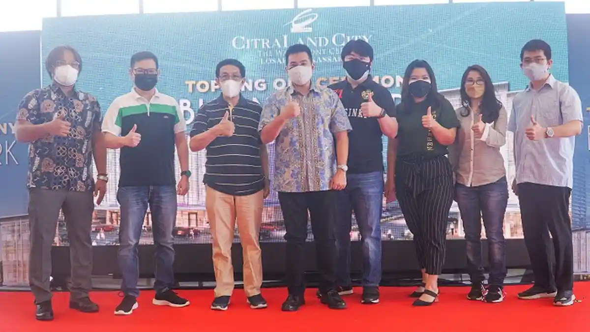 CitraLand City Losari Makassar Gelar Topping Off Ceremony Business Park