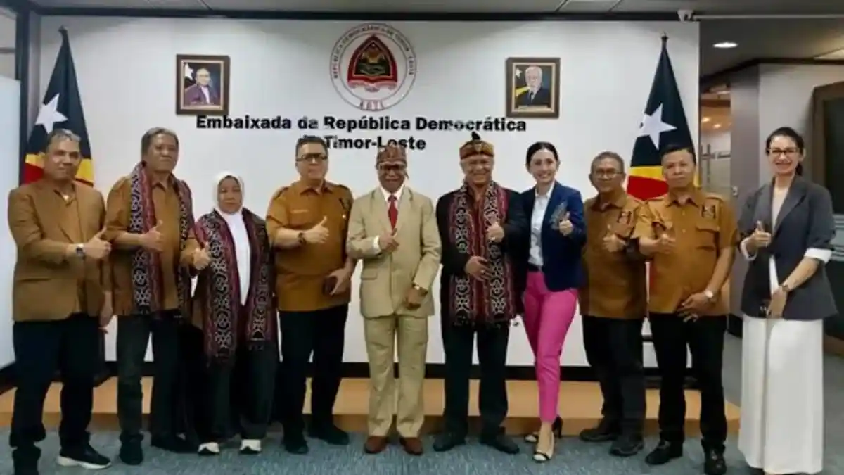 AMKI Pusat Kunjungi Kedubes Timor Leste