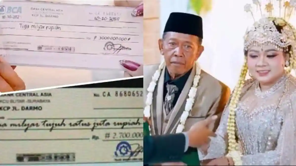 USAI Viral, Mbah Tarman Ngaku Cek Mahar Rp3 Miliar Hilang Setelah Akad Nikah dengan Sheila