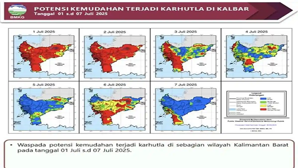 Waspada Potensi Karhutla, Terdapat Sebanyak 20 Titik Panas di Kalbar