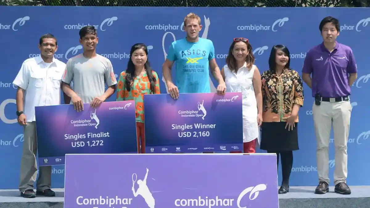 Christopher Rungkat Kalah di Final Indonesia F4 Men’s Future Combiphar Tennis Open 2017