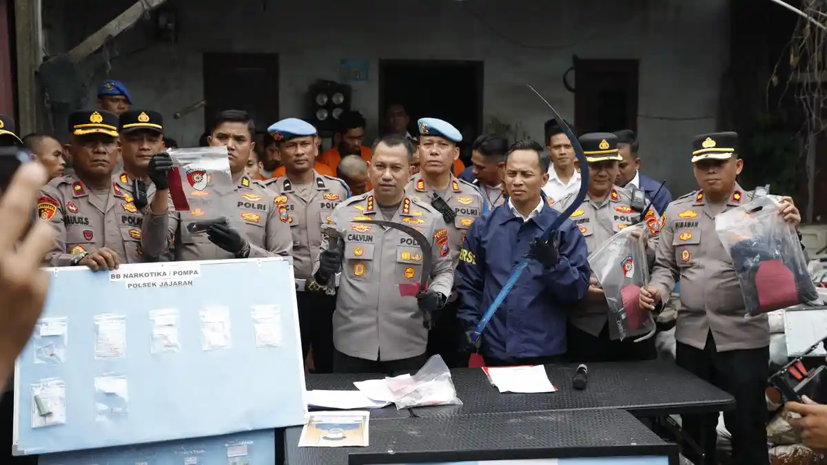 Polrestabes Medan Bongkar Sarang Penadah, 159 Kasus Kejahatan dan Narkoba Terkuak