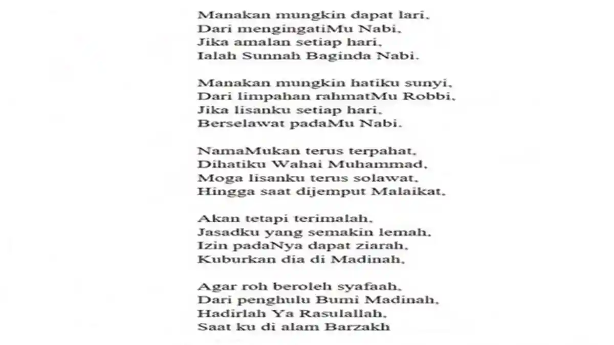 Lirik Sholawat Humko Bulana Lengkap Makna Kerinduan untuk Nabi ...