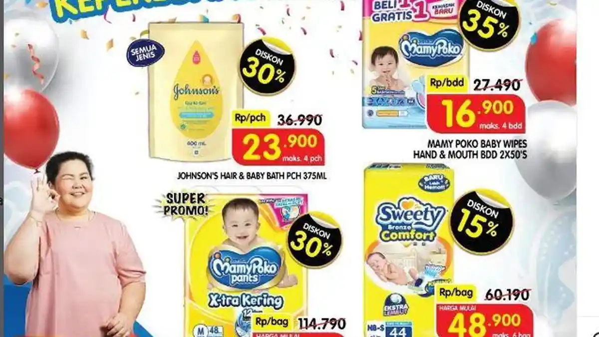 PROMO Superindo Hari Ini 8 Agustus 2023 Kebutuhan Si Kecil Ada Diskon Seru, Pampers Disc 30 Persen