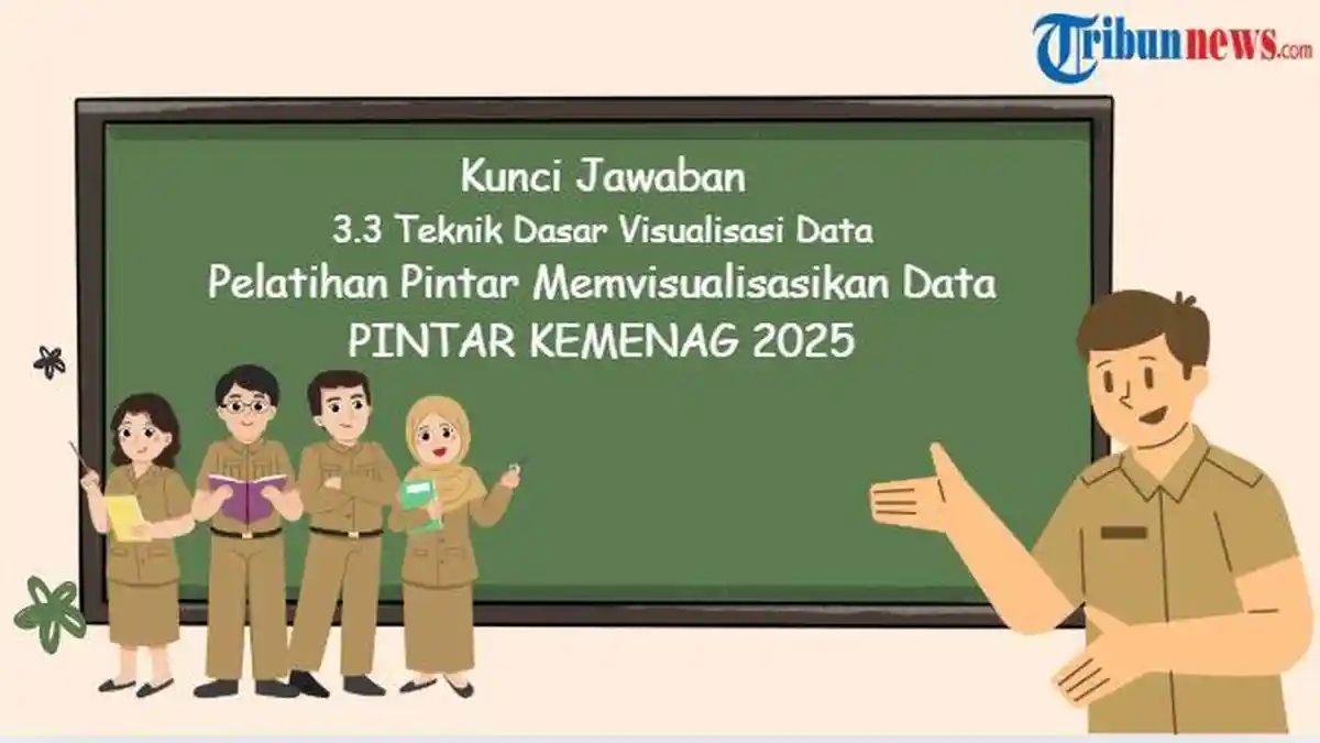 Kunci Jawaban Modul 3.3 Teknik Dasar Visualisasi Data, Pintar Memvisualisasikan Data PINTAR Kemenag