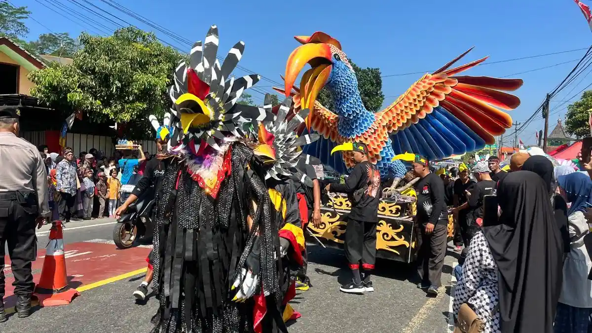 Foto-foto Pawai Ogoh-ogoh di Marrystone Culture Carnival Desa Selokromo Wonosobo
