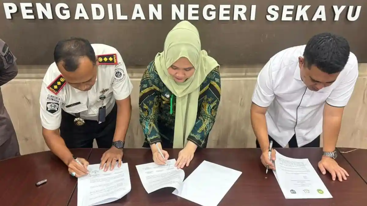Lapas Sekayu Perkuat Sinergi dengan PN dan Kejari Muba demi Optimalkan Sidang Elektronik - Tribunsumsel.com