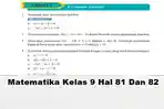 Kunci Jawaban Matematika Kelas 9 Halaman 81 dan 82, Soal Nomor 1 - 10