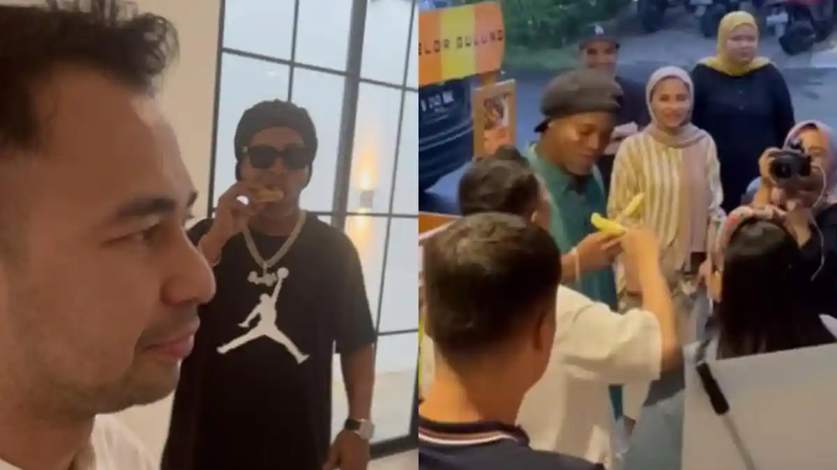 Ronaldinho Cicip Telur Gulung & Pangsit Goreng Bareng Raffi Ahmad, Sempat Heran tapi Enak Katanya