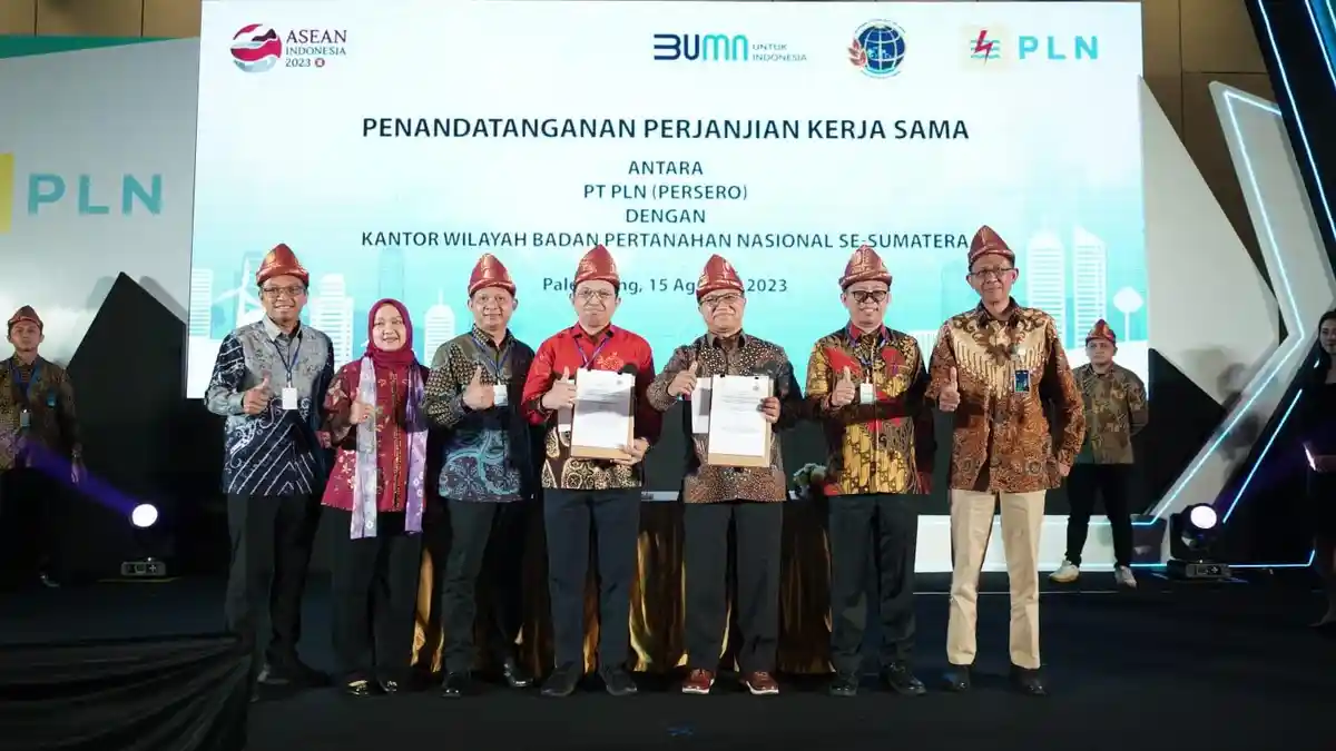 Amankan Aset Negara, PLN Tandatangi PKS Dengan BPN se-Sumatera