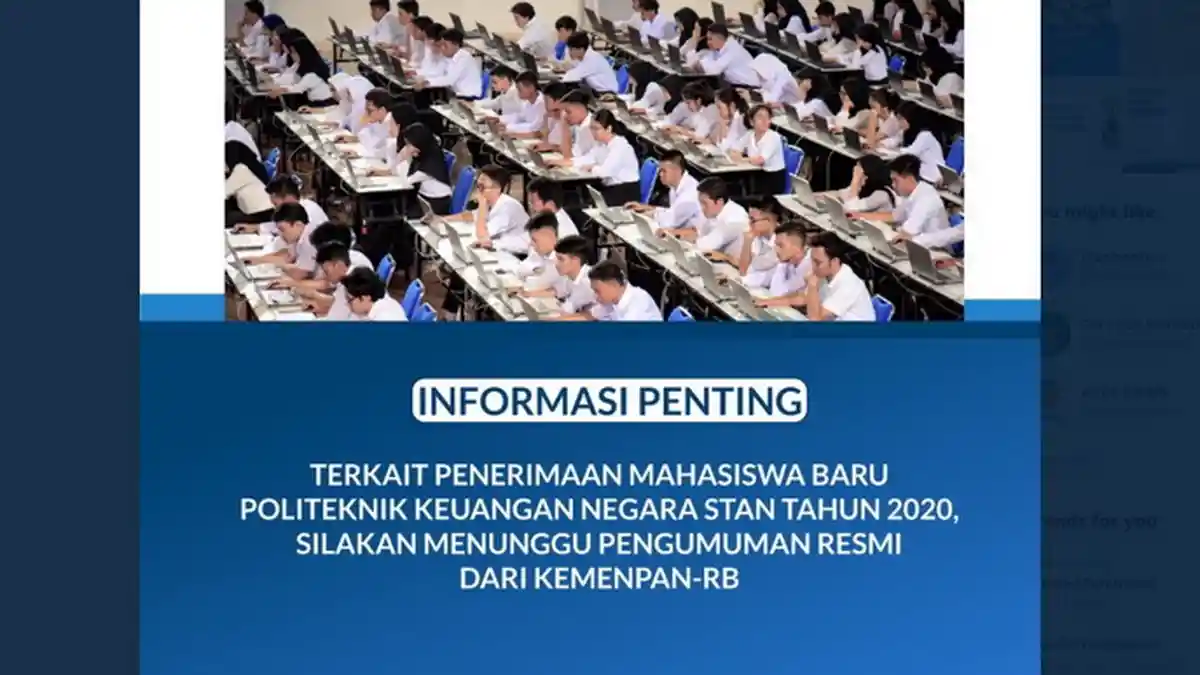 Kabar Terbaru Seleksi PKN STAN 2020, Pelamar Mendadak Diminta Pantau Informasi, Sudah Mau Dibuka?