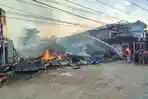 10 Ruko di Pasar Sosok Sanggau Terbakar, Polisi Jelaskan Kronologinya 