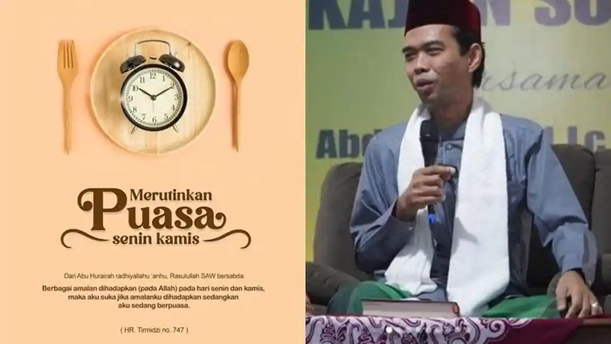 Niat Puasa Senin Kamis Digabung dengan Qadha Ramadhan Menurut Ustaz Abdul Somad