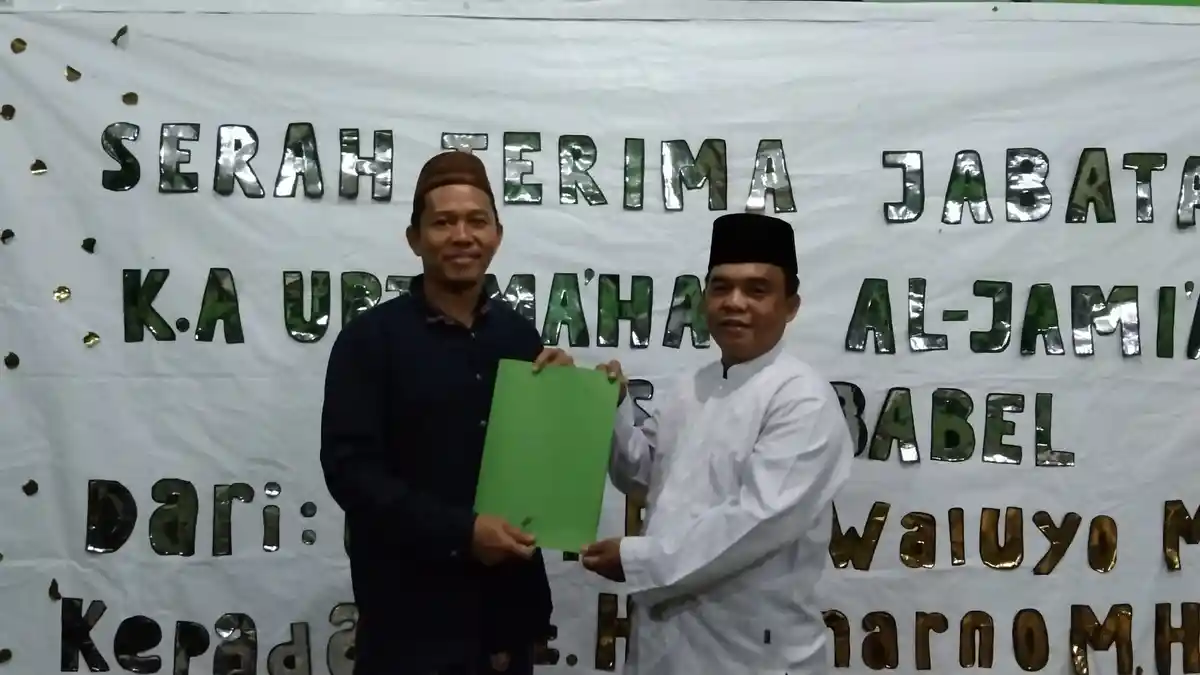Ustadz H Winarno Jabat Kepala UPT Ma'had ‎ Al-Jami'ah IAIN SAS Bangka Belitung