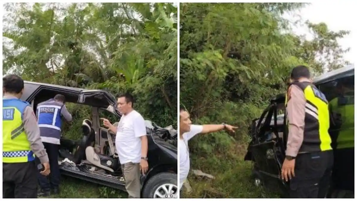Kronologi Kecelakaan Maut, 4 Orang Tewas Usai Hadiri Acara Wisuda, Mobil Diduga Hantam Truk
