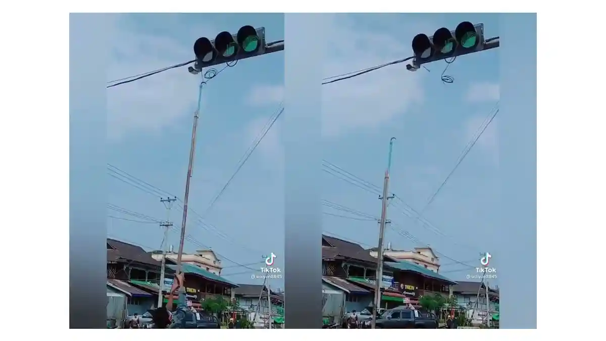 [Cek Fakta] Warga Rusak Kamera ETLE Viral, Dilihat 25,7 Juta Kali