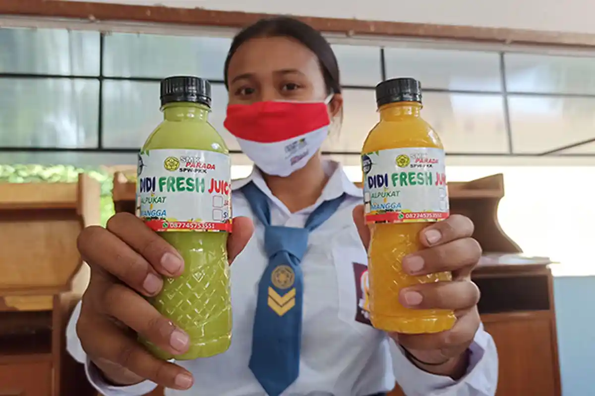 SMK Parada Badung Gelar Pameran Hasil Karya Peserta Didik dan Start up Bisnis di Tengah Pandemi