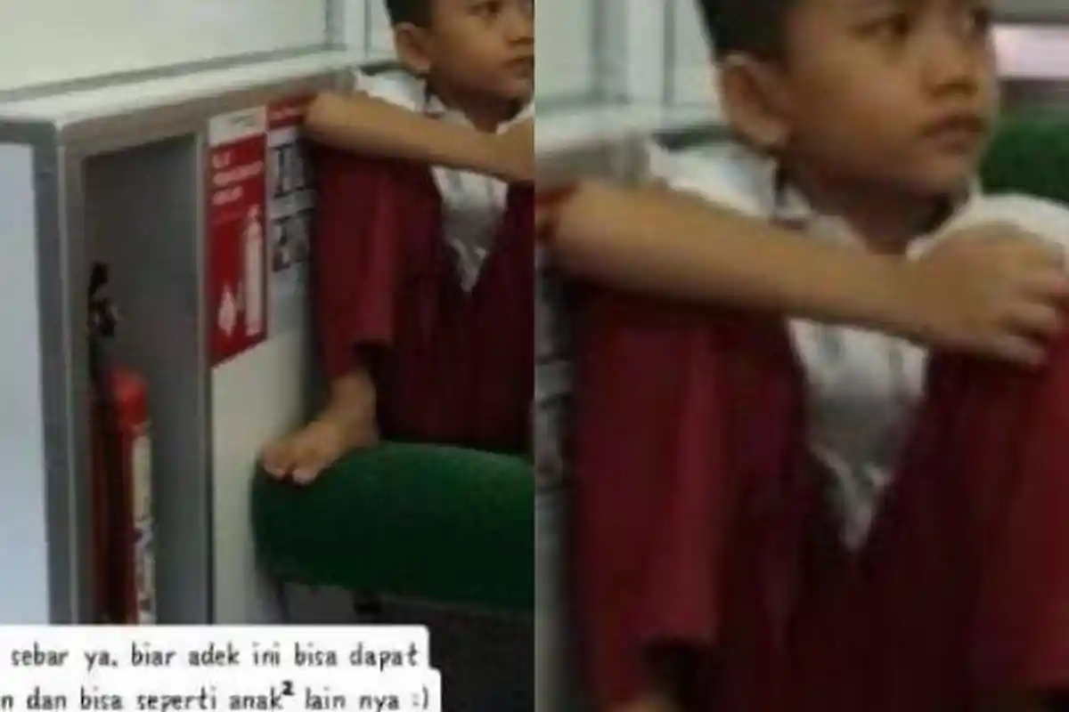 Viral Bocah SD Tak Pakai Sepatu Naik KRL, Kisahnya Menarik Perhatian Para Warganet