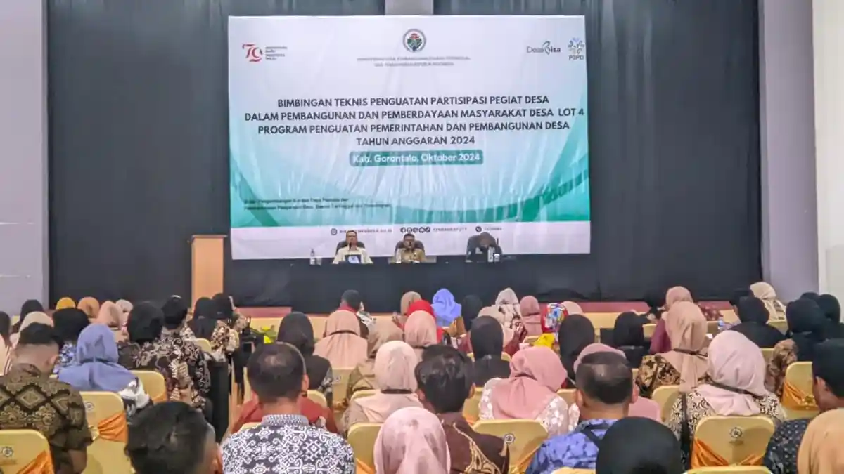 Pemda Kabupaten Gorontalo Berikan Dukungan Penuh pada Bimtek Pegiat Desa