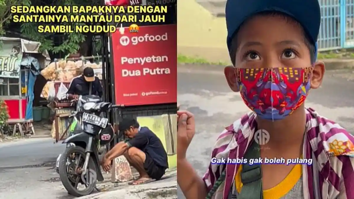 Suruh Anak Jualan Telur Puyuh Rp2500, Ayah Cuma Mantau sambil Rokokan, Ibu-ibu Kasihan sampai Nangis