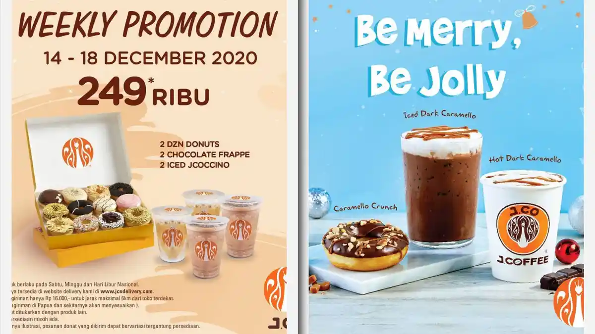 Promo J.Co 14-18 Desember 2020 - Paket Donat dan Minum atau Paket Keluarga?
