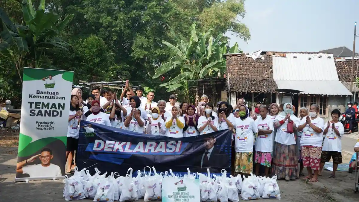 Bertemu Warga Yogya, Relawan Yakin Sandiaga Bisa Bawa Perubahan di Bidang Ekonomi